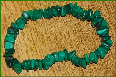 Green Malachite Chip Bracelet