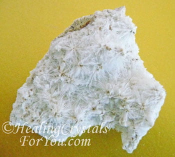 Natrolite on Calcite Natrolite on Calcite