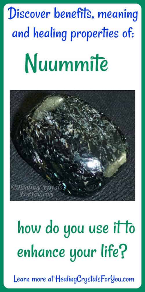 Magical Mystical Nuummite also called The Sorcerers Stone