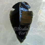 Black Obsidian Spear Pendant