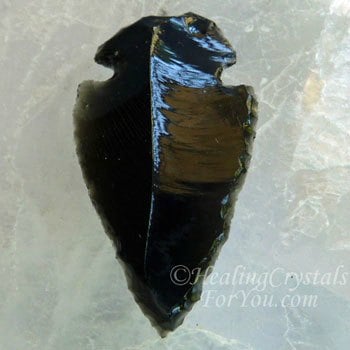 Black Obsidian Spear Pendant