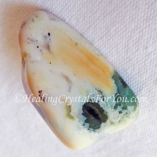 Ocean Orbicular Jasper: pieces that contain green inclusions are good healing stones.