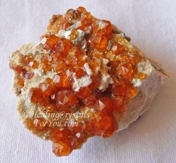 orange garnet stone