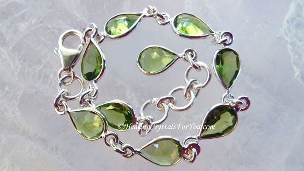 Peridot Gemstone Bracelet Peridot Gemstone Bracelet