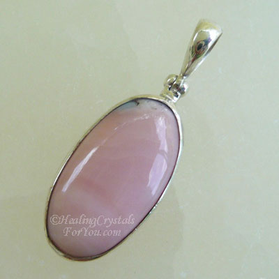 Peruvian Pink Opal Pendant