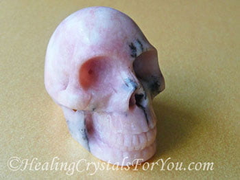 Pink Petalite Skull Pink Petalite Skull