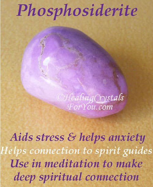 Phosphosiderite connects with spirit guides