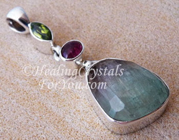 Pink and Green Tourmaline Pendant Pink and Green Tourmaline Pendant