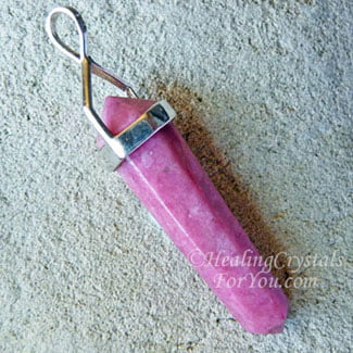 Rhodonite Pencil Pendant Rhodonite Pencil Pendant