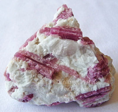 pink and black tourmaline