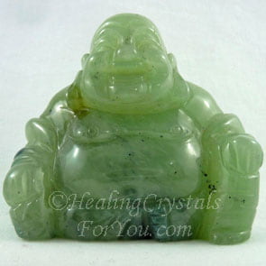 Green Prehnite Buddha