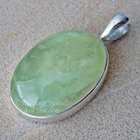 Green Prehnite Pendant