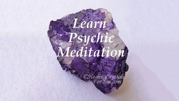 Méditation psychique en fluorite violette