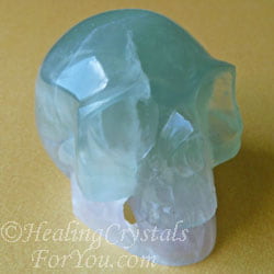 Rainbow Fluorite Crystal Skull Rainbow Fluorite Crystal Skull