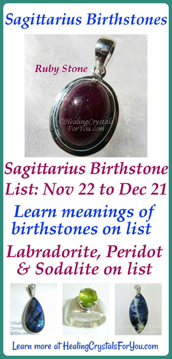 sagittarius birthstone list with meaning 2