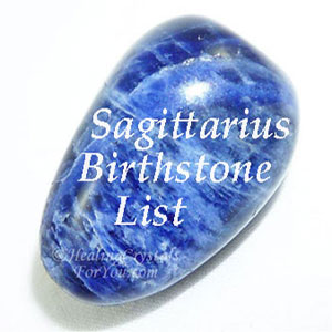 Sagittarius Birthstone List