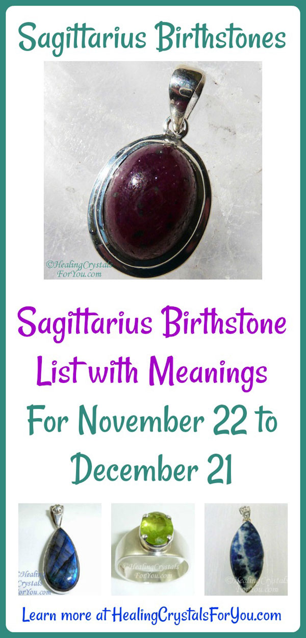 Sagittarius Birthstone List Meaning & Use 22nd Nov 21st Dec