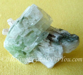 Scolecite Scolecite with Green Apophyllite