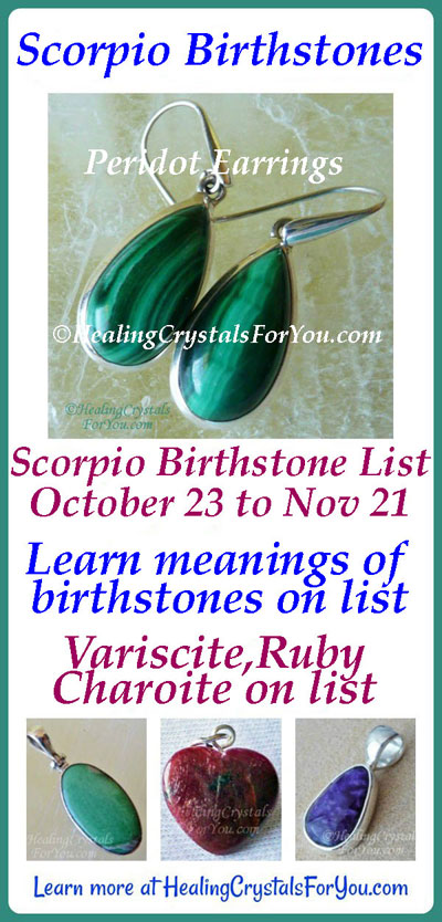 Scorpio Birthstones