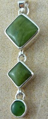 Serpentine and Green Jade Pendant Serpentine and Green Jade Pendant