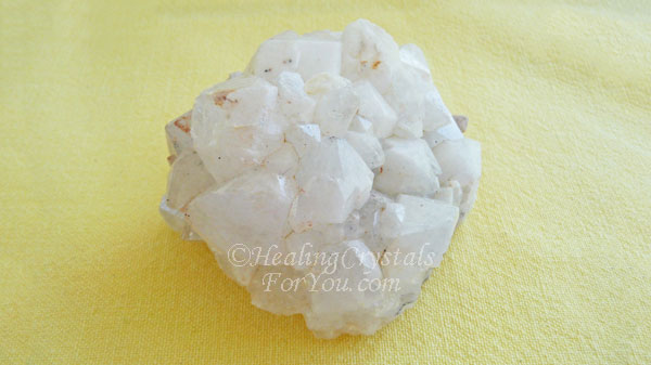Snow Quartz Cluster wide-3