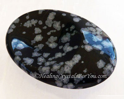 Snowflake Obsidian Thumbstone Snowflake Obsidian Thumbstone
