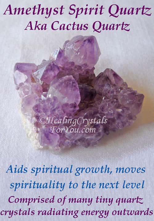 Spirit Quartz also called Cactus Quartz aids spiritual growth