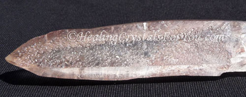 Starseed Lemurian Quartz Crystal, etched with hieroglyphs
