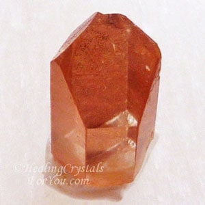 NATURAL Tangerine orange quartz small crystal point cluster Crystals The orange color is naturally caused by hematite Very HEALING!