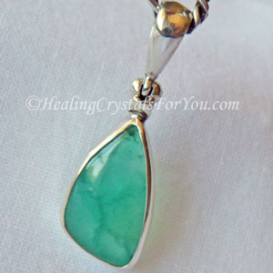 Teal Smithsonite Crystal Pendant Teal Smithsonite Crystal Pendant