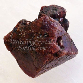 Twinned Red Spinel Twinned Red Spinel