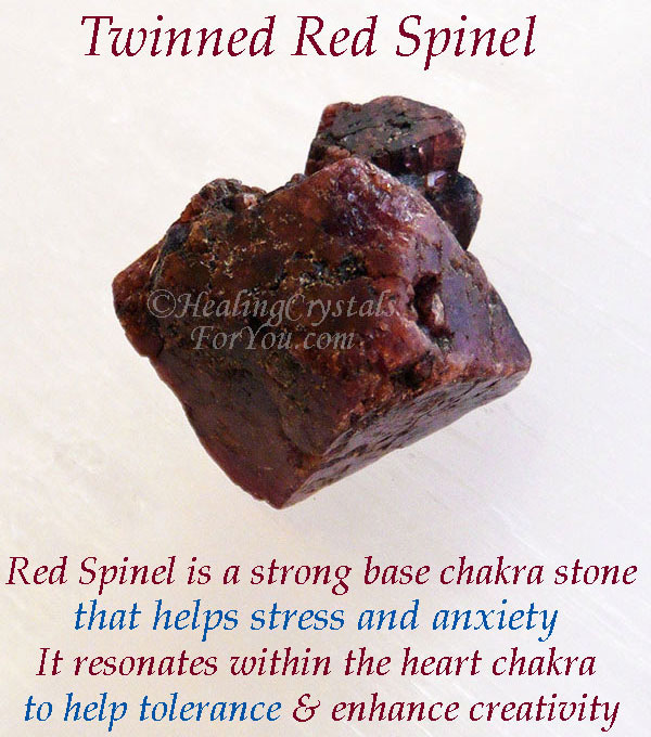 Twinned Red Spinel