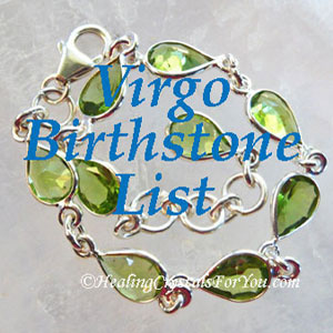 Virgo Birthstone List