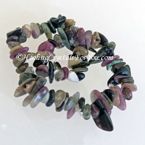 Watermelon Tourmaline Bead Bracelet Watermelon Tourmaline Bead Bracelet