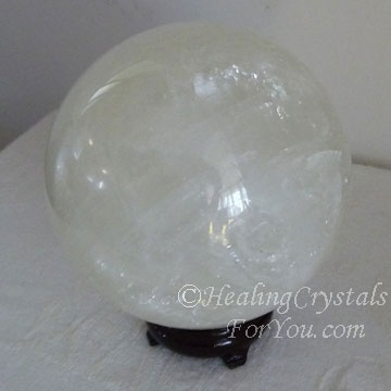 White Calcite Crystal Ball White Calcite Crystal Ball