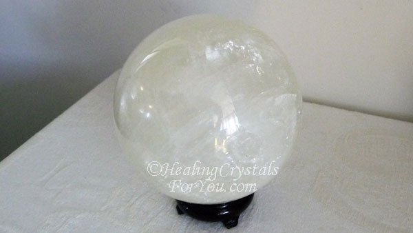 White Calcite Crystal Ball White Calcite Crystal Ball