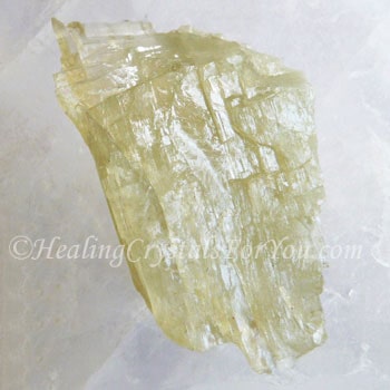 Light Yellow Green Hiddenite Crystal